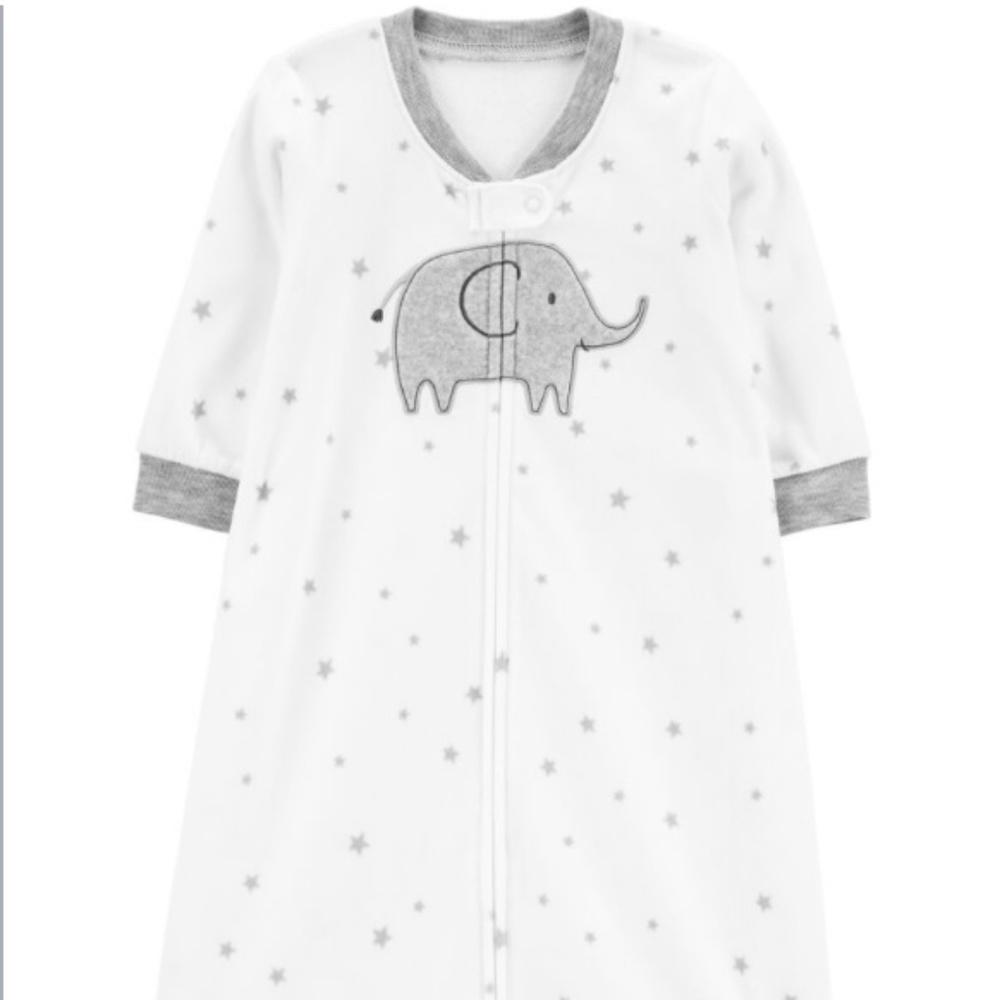 Carters Baby Elephant fleece sleep-sack/bag, size 6-9months, New with Tags
